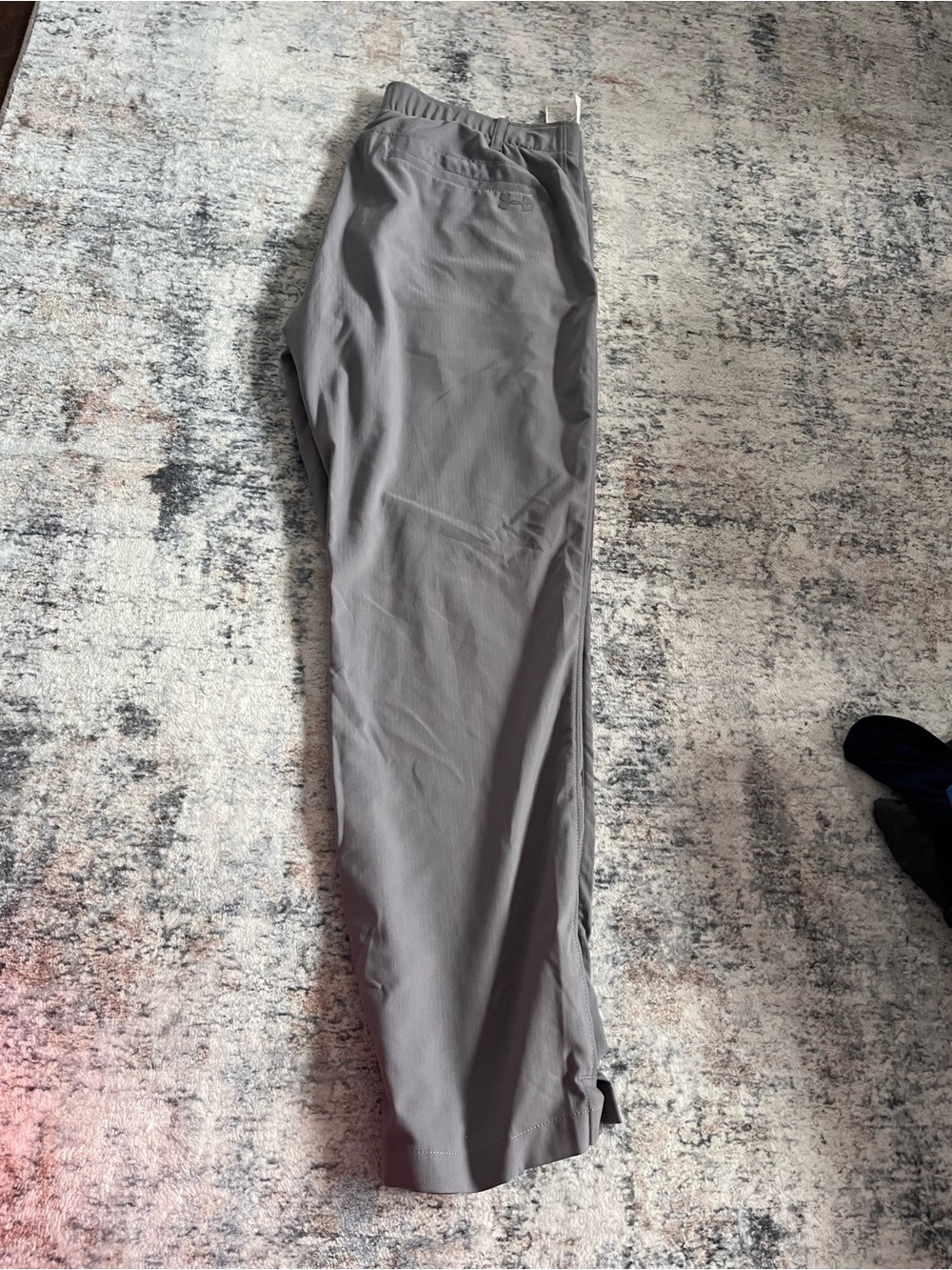 Men's UNDER ARMOUR Grey Elastic-Waist Golf Pants
